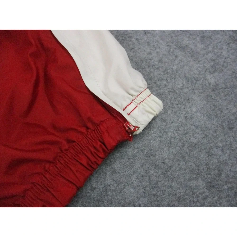 VINTAGE Adidas Pants Mens 3XL XXXL Red White Adidas Team Mesh Track Pockets